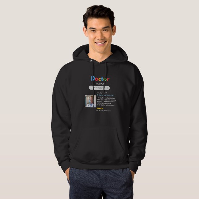Veste À Capuche ANTISTRESS PHYSICIAN DOCTOR google INTERNIST (Devant entier)