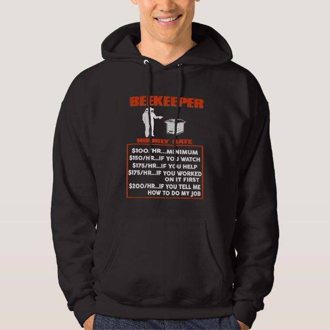 Veste À Capuche Apiculture Ne Pas Me Dire Comment Faire Abeapicult (Devant)
