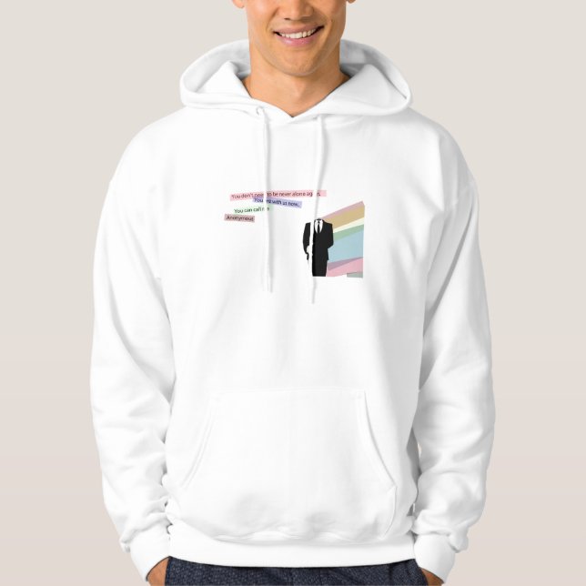 Veste À Capuche Appelez-moi anonyme (Devant)