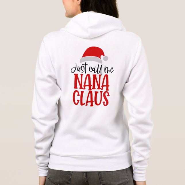 Veste À Capuche Appelez-Moi Simplement Nana Claus-56768 (Dos)