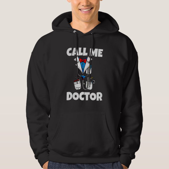 Veste À Capuche Appelle-moi médecin (Devant)