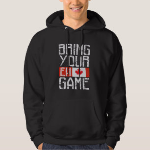 Veste À Capuche APPORTEZ VOTRE JEU EH Fierté Drapeau Canadien Hock