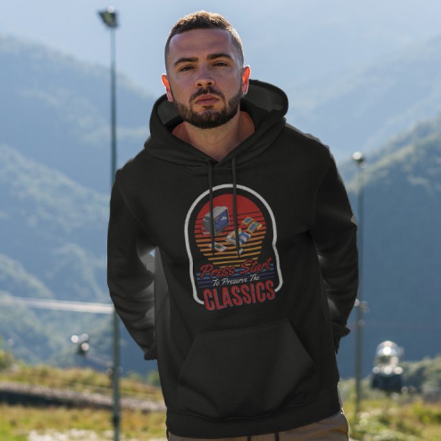 Veste À Capuche Appuyez sur Commencer pour préserver les classique (Créateur téléchargé)