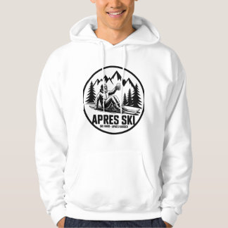 Veste À Capuche Après Ski Beer & Skier Winter Mountain Sticker