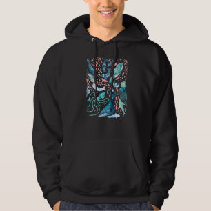Veste À Capuche Aquarelle Baleines arctiques Poissons Beluga Nauru