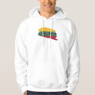 Veste À Capuche Aquarelle moderne Lituanie Drapeau Lietuva Souveni
