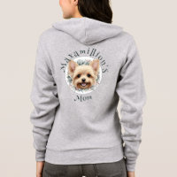 Aquarelle Yorkie et couronne florale