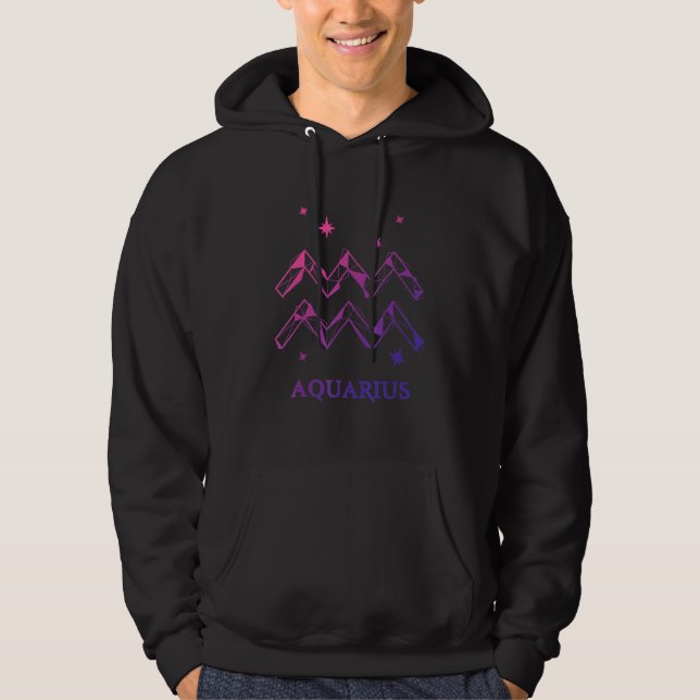 Veste À Capuche Aquarius Zodiac (Devant)