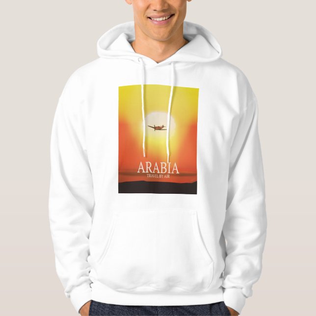Veste À Capuche Arabie "Voyagez par avion" (Devant)