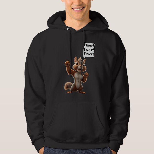 Veste À Capuche Arachide l'écureuil justice MAGA Noël (Devant)