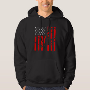 Veste À Capuche Arboriste Du Drapeau Américain Pour Hommes Arbre C