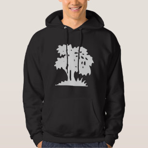 Veste À Capuche Arbre de bande dessinée - blanc