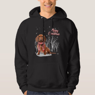 Veste À Capuche Arbre de Dachshund Joyeux Noël Dachshund Noël pour