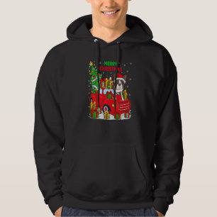 Veste À Capuche Arbre de Noël Camion Rouge Éclairage Boston Terrie