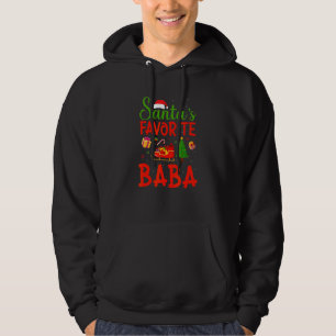 Veste À Capuche Arbre de Noël Hommes Le Père Noël préféré Baba cor