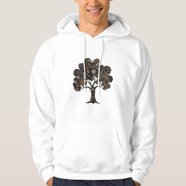 Veste À Capuche Arbre familial des mauvaises décisions (Devant)