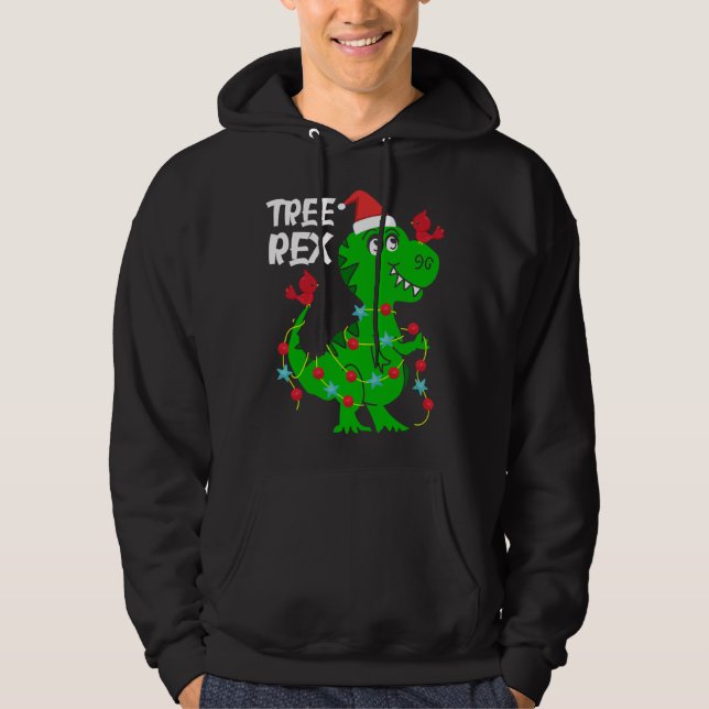 Veste À Capuche Arbre Rex. Dinosaur Dinosaure Cadeau mignon Dino N (Devant)