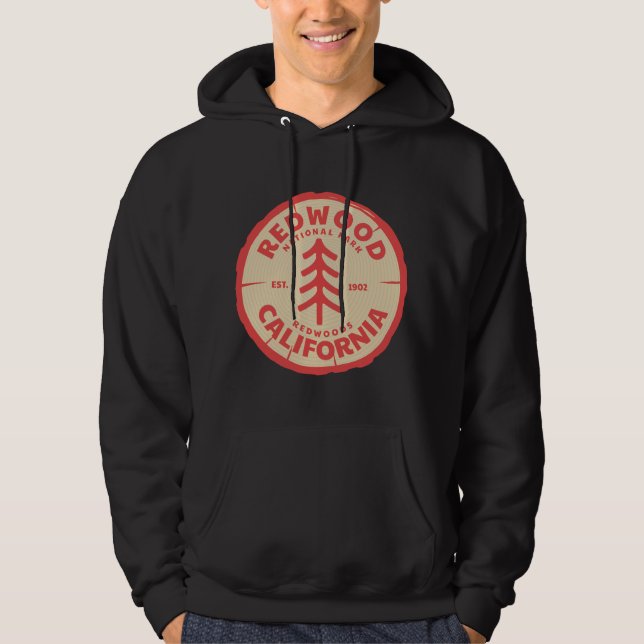 Veste À Capuche Arbres séquoias dans la forêt nationale (Devant)