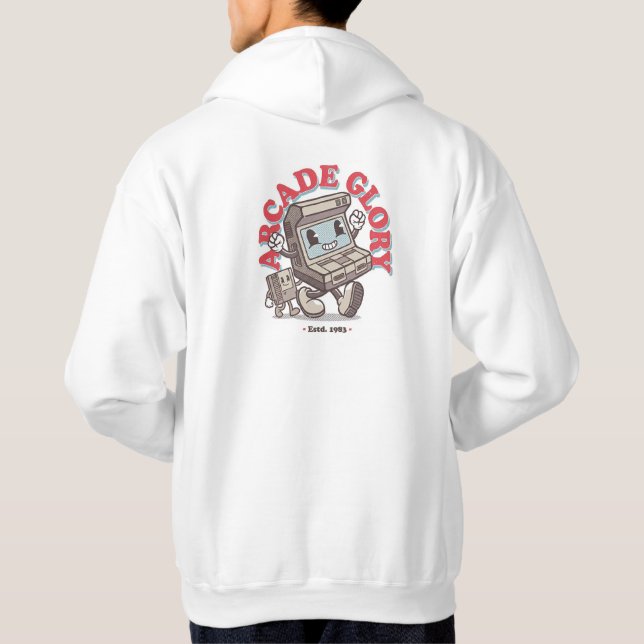 Veste À Capuche Arcade Glory Retro Gaming Cartoon Aesthetic (Dos)