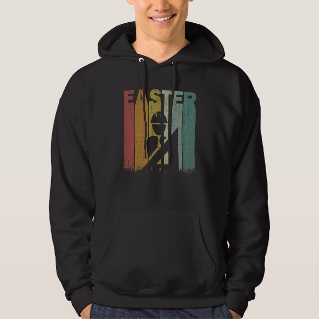 Veste À Capuche Architecte de Pâques Retro Graphic Funny Easter Co (Devant)