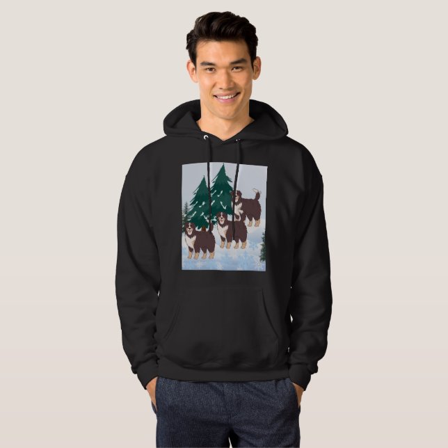 Veste À Capuche Arctic Husky, Alaskan Brown Malamute Tee pour lui (Devant entier)