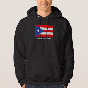 Veste À Capuche Arecibo Porto Rico Pr Drapeau Portoricain Amapola