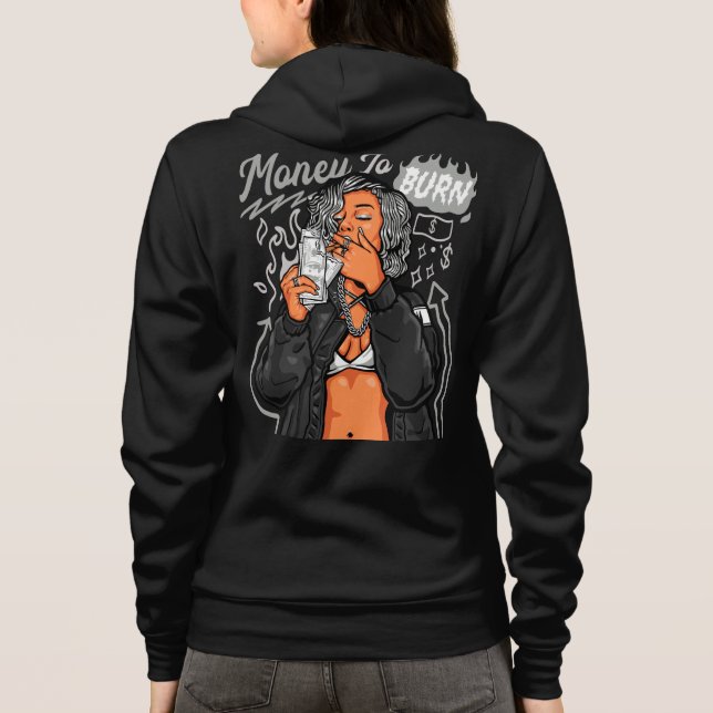 Veste À Capuche Argent à brûler (Dos)