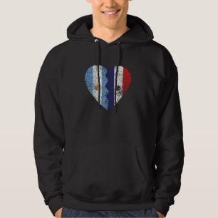 Veste À Capuche Argentine du drapeau paraguayen Heart Argentina Pa