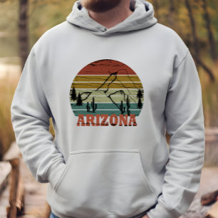 Veste À Capuche Arizona Sedona coucher de soleil vintage rétro az