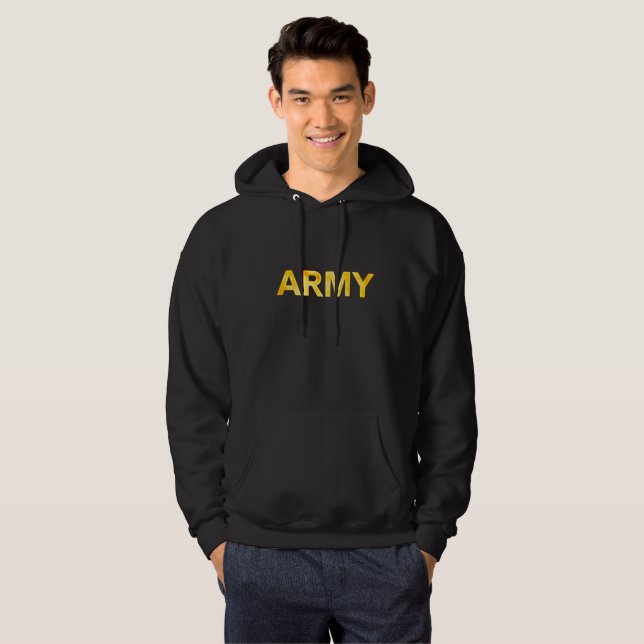 Veste À Capuche Armée avant et arrière, jaune et blanc (Devant entier)
