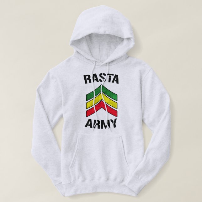 Veste À Capuche Armée de Rasta (Design devant)