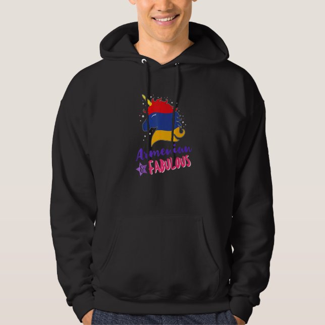 Veste À Capuche Arménie Licorne arménienne   (Devant)