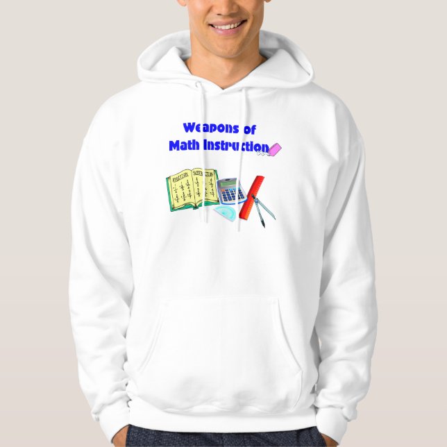Veste À Capuche Armes du T-shirt d'instruction de maths - (Devant)
