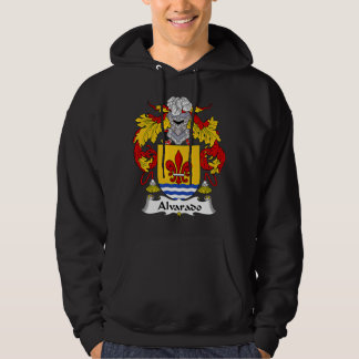 Veste À Capuche Armoiries d'Alvarado Famille Crest Premium 