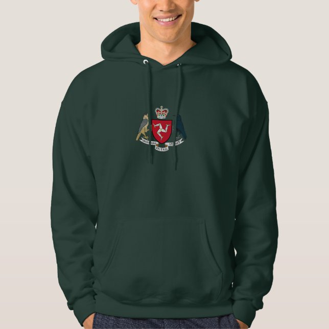 Veste À Capuche Armoiries de Manx (Devant)