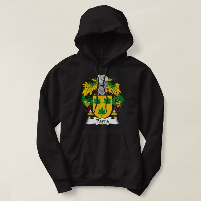 Veste À Capuche Armoiries de Parra Armoiries de la famille Crest  (Design devant)