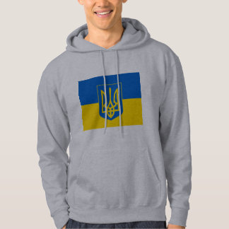 Veste À Capuche Armoiries et drapeau de l'UKRAINE