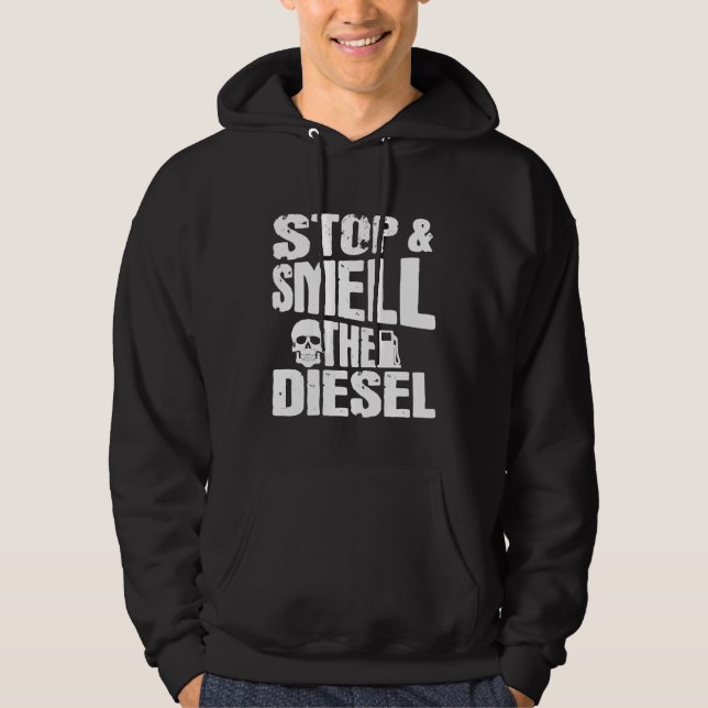 Veste À Capuche Arrêt De Mécanique Diesel Et L'Odeur Du Diesel (Devant)
