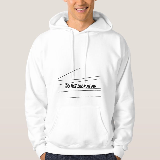 Veste À Capuche Arrêtez de regarder le graphique sur le devant du  (Devant)