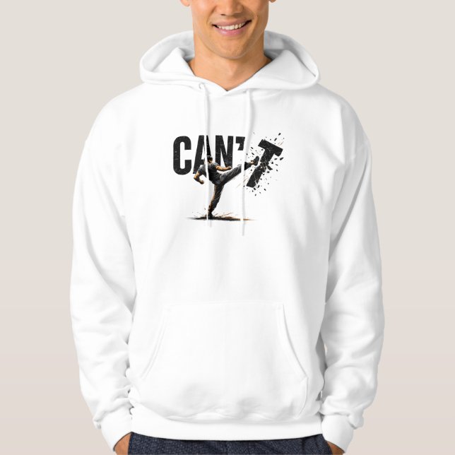 Veste À Capuche Arrêtez de vous battre Arts martiaux Kickboxing (Devant)
