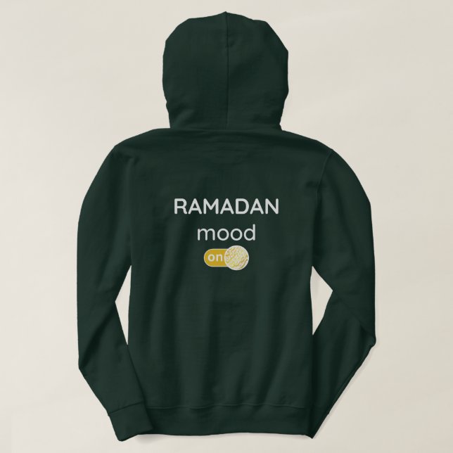 Veste À Capuche arrière & front Ramadan humeur sur le jeûne islam  (Design dos)
