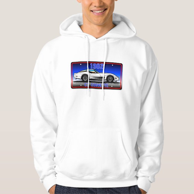 Veste À Capuche Arrière - plan 1982 Art-Bleu de plaque (Devant)