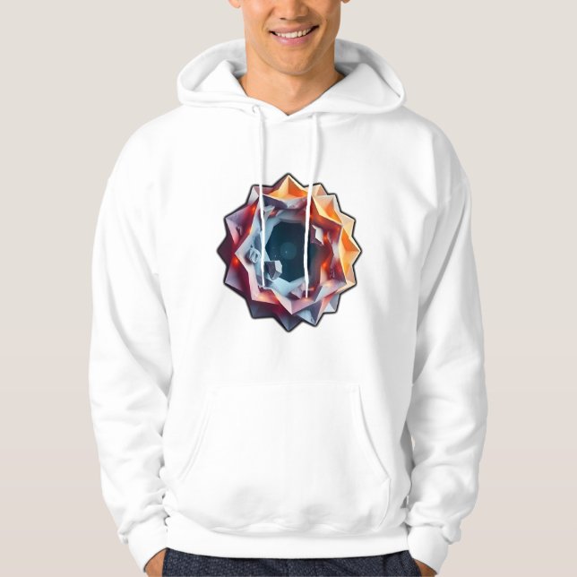 Veste À Capuche Art Abstrait audacieux et moderne (Devant)