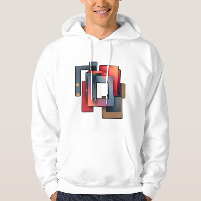 Veste À Capuche Art Abstrait audacieux et moderne (Devant)