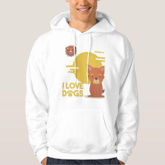Veste À Capuche Art Amoureux des chiens