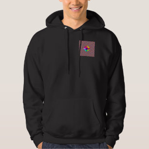 Veste À Capuche Art dans des couleurs mélangées éclatantes et moti