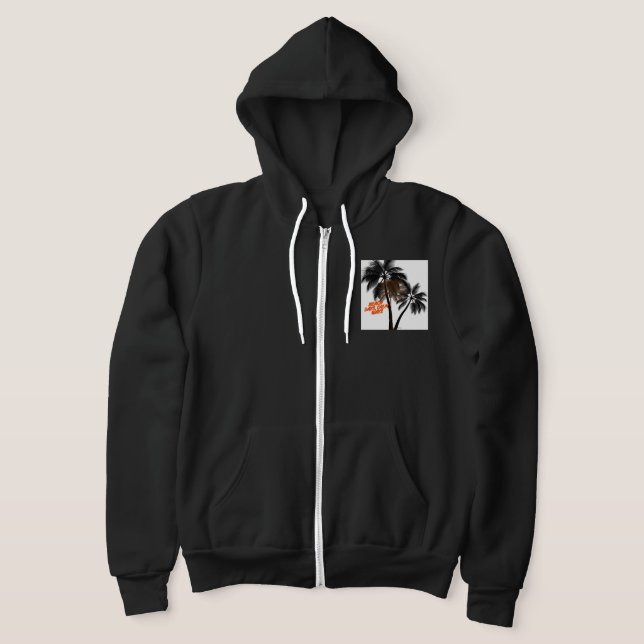 Veste À Capuche Art de motivation avec palmier – Entièrement perso (Poser)