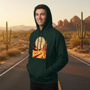 Veste À Capuche Art de mots de paysage d'Arizona