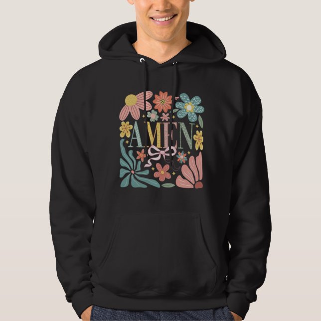 Veste À Capuche Art Floral Amen (Devant)