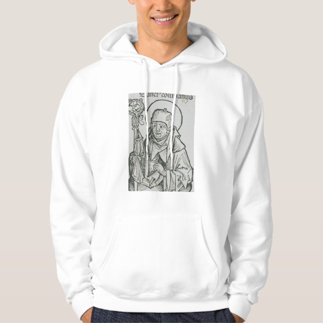 Veste À Capuche Art graphique sacré de Saint Colomba d'Iona celtiq (Devant)